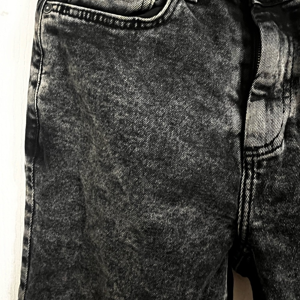Unisex charcoal relaxed fit jeans